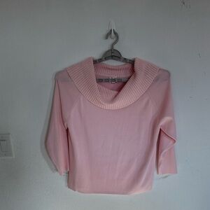 Pink Poodle Women’s Cowl Neck Sweater with
Iridescent Thread

Size 3X